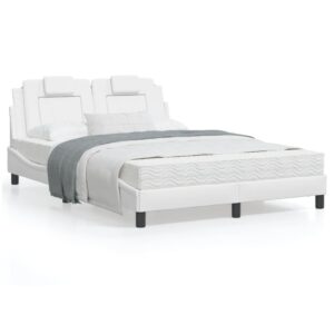 Sengeramme Viana med LED uden madras 120x200 cm hvid