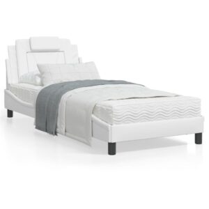 Sengeramme Viana med LED uden madras 90x200 cm hvid