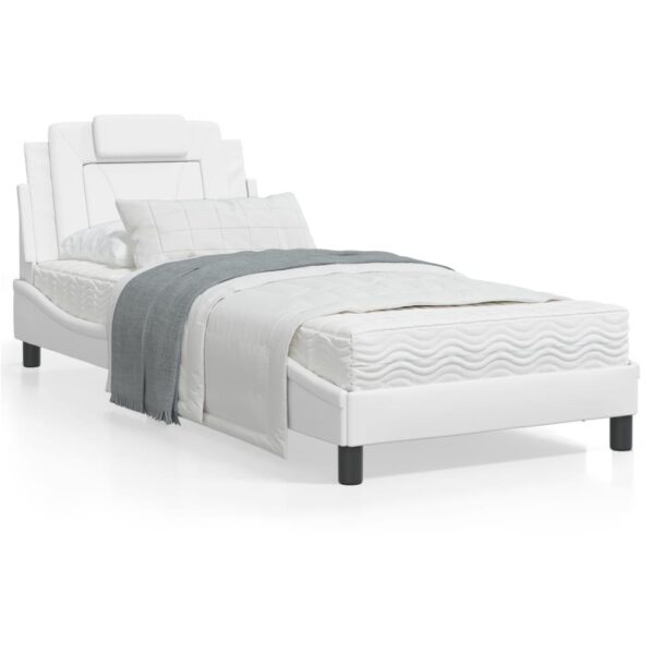 Sengeramme Viana med LED uden madras 90x200 cm hvid