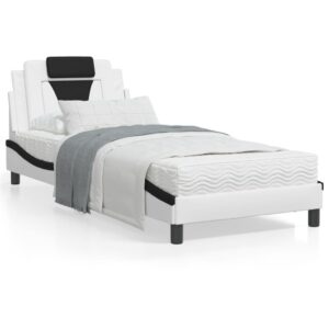 Sengeramme Viana med LED uden madras 90x200 cm hvid og sort