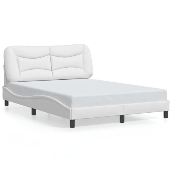 Sengeramme med LED uden madras Hvar 120x200 cm hvid