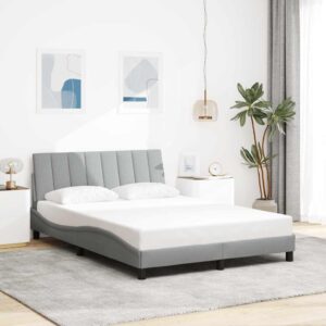 Sengeramme uden madras Hanko Lysegrå 120x200 cm Stof