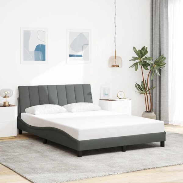 Sengeramme uden madras Hanko Mørkegrå 120x200 cm Stof