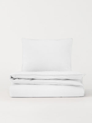 DAWN Percale sengetøj - Bright White - 200x220 cm - 100% økologisk bomuld -
