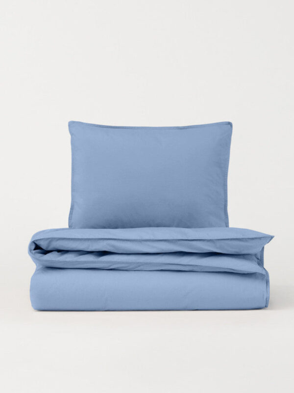 DAWN Percale sengetøj - Midnight Blue - 200x220 cm - 100% økologisk bomuld -