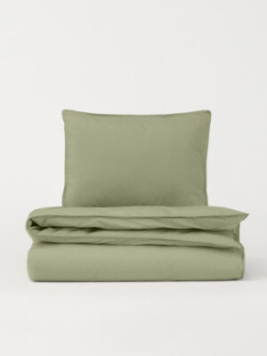 DAWN Percale sengetøj - Nordic Green - 200x220 cm - 100% økologisk bomuld -