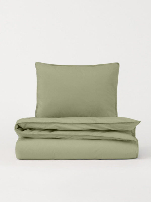DAWN Percale sengetøj - Nordic Green - 200x220 cm - 100% økologisk bomuld -