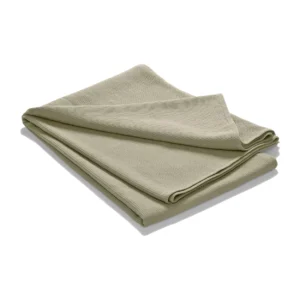 Etol Design Stripe sengetæppe stenvasket bomuld 180x260 Sand