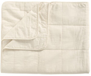 Ib Laursen Vintage Quilt sengetæppe - 240x240 - butter cream
