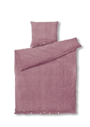 Juna - Bæk&Bølge Sengetøj 140x220 cm blomme/rosa