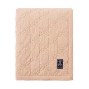 Lexington Quilted Recycled Cotton sengetæppe 260x240 cm Beige
