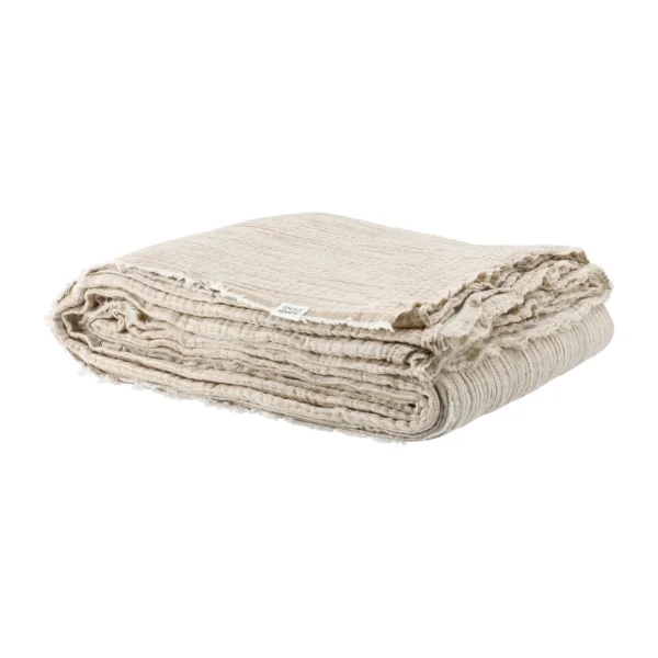 Scandi Living Breeze sengetæppe 160x260 cm Beige