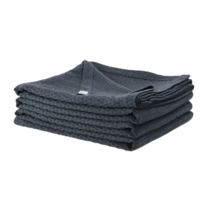 Scandi Living Kimono sengetæppe 260x260 cm Storm blue (blå)
