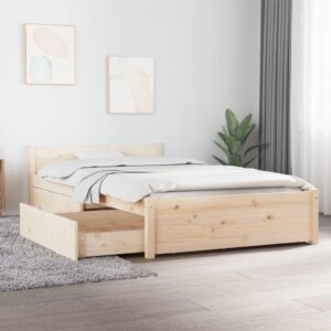 Sengeramme med skuffer 90x200 cm