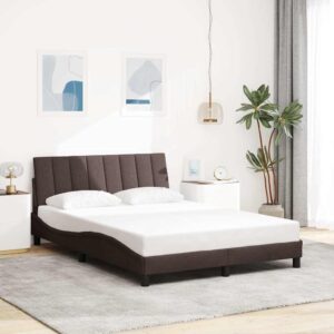 Sengeramme uden madras Hanko Mørkebrun 120x200 cm Stof