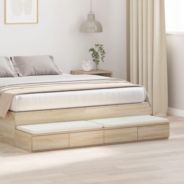 Sengeskuffer Sonoma-eg 150 x 36.5 x 16.5 cm Konstrueret træ