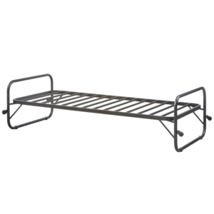 WOOOD Lucy udtræksseng, sammenklappelig - sort metal (90X200)