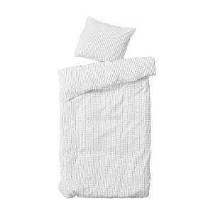 byNORD Sengetøj Erika 220x140 cm Snow w. coal