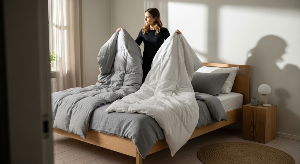 Vinterdyne vs sommerdyne – sådan vælger du rigtigt