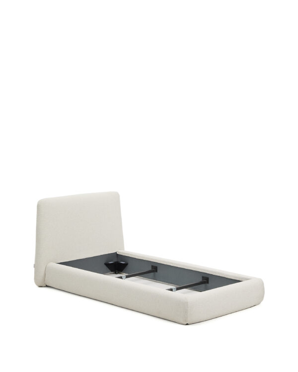 KAVE HOME Martina sengeramme, m. aftageligt betræk - ecru chenille (til madras 90 x 200 cm)