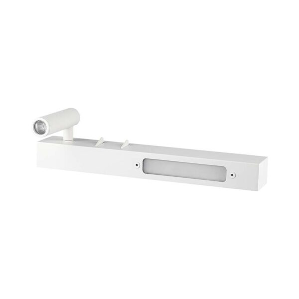 9W LED hotel/sengelampe - 30cm, hvid, 3000K, 680lm, væglampe - Kulør : Varm