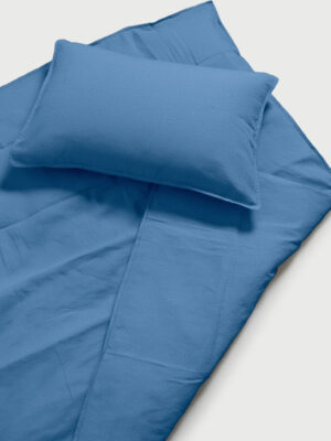 DAWN Hør Bomuld sengetøj - Midnight Blue - 100% økologisk bomuld -
