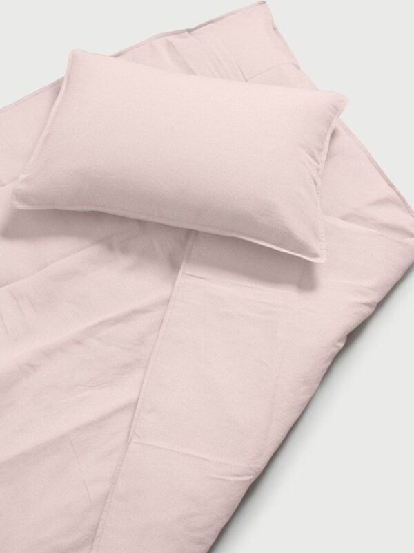 DAWN Hør Bomuld sengetøj - Soft Rose - 100% økologisk bomuld -