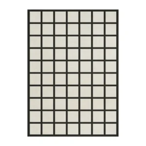 Layered Avenue Checked Bone uldtæppe White 250x350 cm