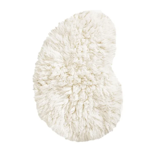 Layered Residue Shaggy uldtæppe Bone White, 250x350 cm