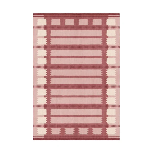Layered Röllakan Iris uldtæppe Rasberry, 250x350 cm