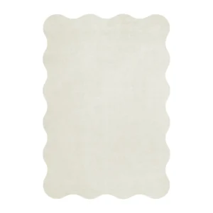 Layered Scallop uldtæppe 250x350 cm Bone white