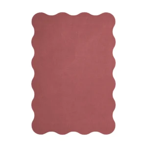 Layered Scallop uldtæppe 250x350 cm Rosewood red