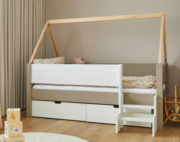 Manis-HÂ Mimer Enkeltseng med classic sengehest og skuffer - 200 cmÂ -Â 90x200