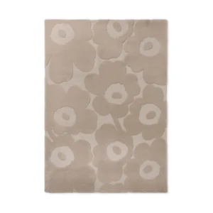 Marimekko Unikko uldtæppe Light Beige, 140x200 cm