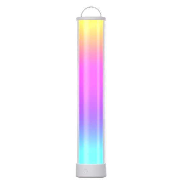 Opladelig RGBIC+CCT LED bord/natlampe - 32cm, Bluetooth, Hvid, touch dæmpbar, IP20 indendørs - Dæmpbar : Dæmpbar, Kulør : RGB + CCT (Varm til Kold Hvid)