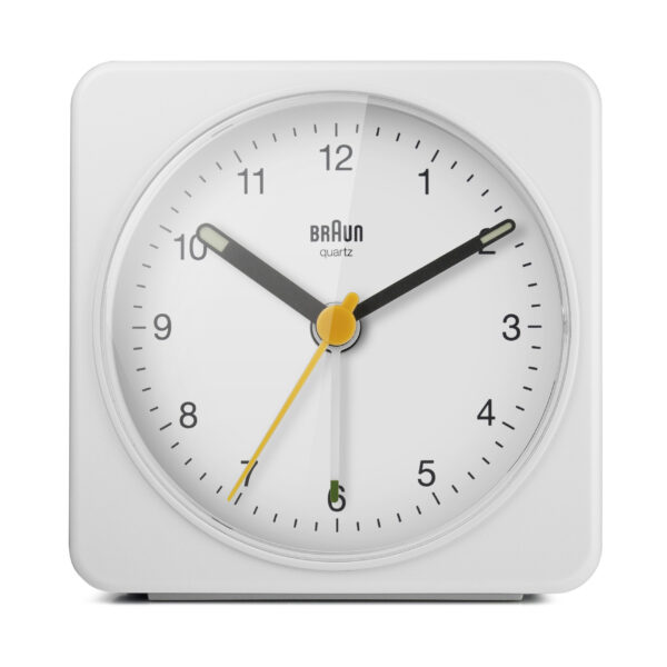 Braun BC03W Vækkeur - Analogt, Snooze Funktion, Lys - Hvid