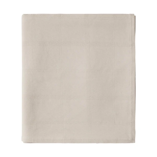 Lexington Checked Jacquard sengetæppe 160x240 cm Light beige
