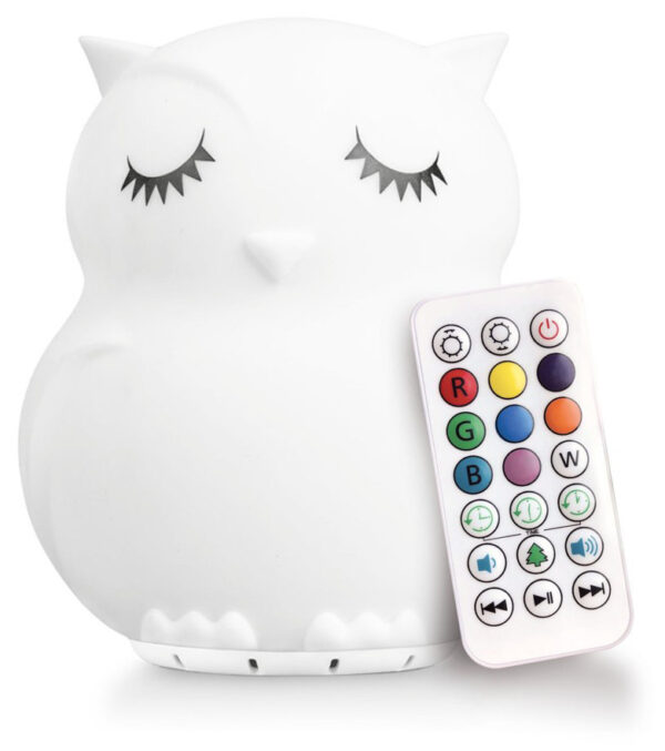 LumieWorld LumiPets Bluetooth Natlampe - 9 Farver, 12 Timer - Ugle