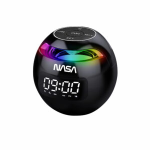 NASA SP200 Bluetooth Højttaler med Vækkeur - RGB - Sort
