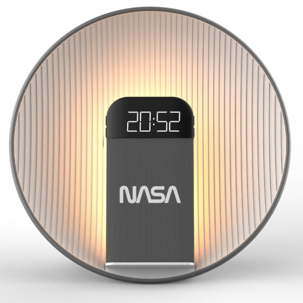 NASA SPC600 Trådløs Bluetooth Højttaler med Vækkeur - Grå