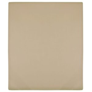 Stræklagen 90x200 cm jerseybomuld gråbrun