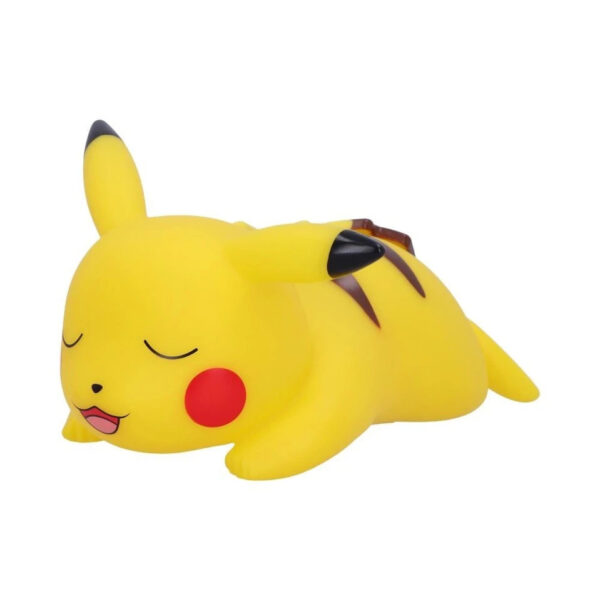 Teknofun Pokémon LED Natlampe - Sovende Pikachu, 25 cm, 2 lysstyrker, batteridrevet