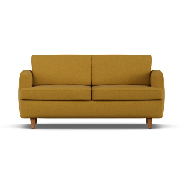 1898 Binga 2,5-personers sovesofa Luiza Mustard 3972-mørkbejdset ask