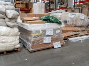 Boksmadras 120x200 grå