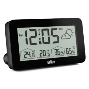 Braun BC13BP-DCF vækkeur Digital alarmur Sort