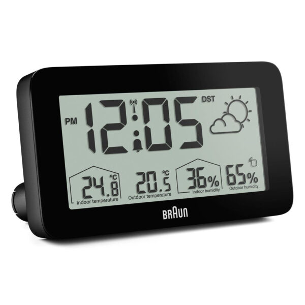Braun BC13BP-DCF vækkeur Digital alarmur Sort