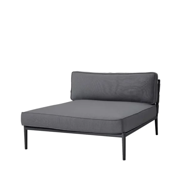 Cane-line Conic modulsofa Cane-Line airtouch grey, daybed, inkl. hynder