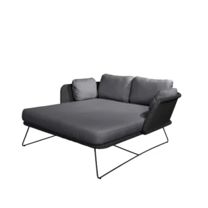 Cane-line Horizon daybed Cane-Line Natté grey, sort stativ