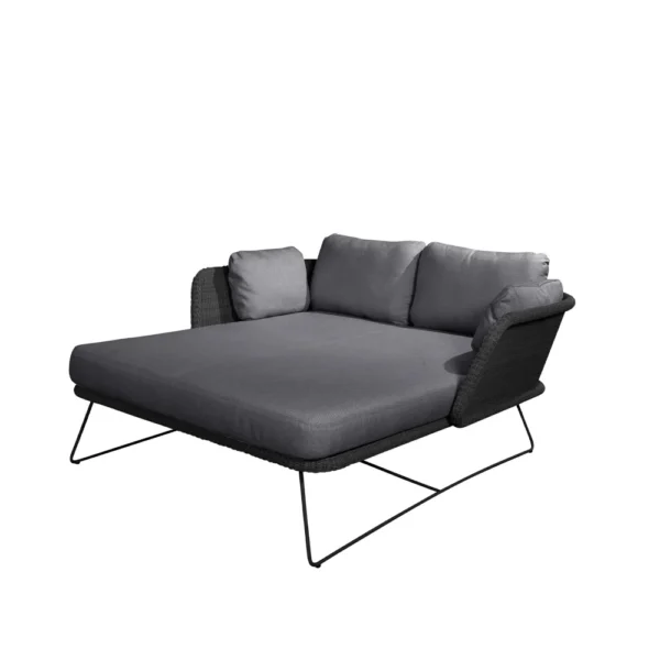 Cane-line Horizon daybed Cane-Line Natté grey, sort stativ