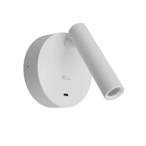 LEDlife hvid læselampe - 2,5W, RA90, til vægmontering - Dæmpbar : Ikke dæmpbar, Kulør : Varm